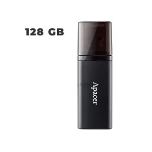 Apacer AH25B USB 3.2 Gen 1 Flash Drive, USB Type-A Interface, Contrast Design, Matte Metal Finish, High-Speed Portable USB Storage Drive
