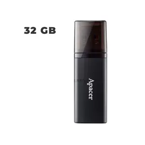 Apacer AH25B USB 3.2 Gen 1 Flash Drive, USB Type-A Interface, Contrast Design, Matte Metal Finish, High-Speed Portable USB Storage Drive