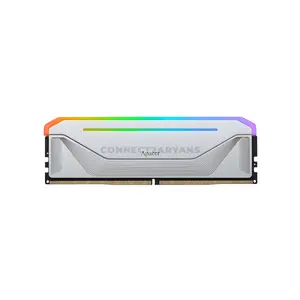 Apacer NOX RGB DDR5 Desktop Memory 32GB Kit (2×16GB) 6000MT/s CL38 288-Pin Dual-Channel Desktop RAM with RGB Lighting, Aluminum Heat Sink, Intel XMP 3.0 & AMD EXPO Support for High-Performance Gaming PCs, Content Creation 
