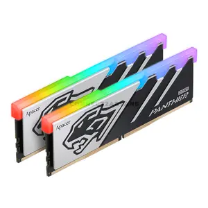 Apacer PANTHER RGB DDR5 Desktop Memory 32GB Kit (2×16GB) 6000MT/s CL38 288-Pin Dual-Channel Desktop RAM with RGB Lighting, Aluminum Heat Sink, Intel XMP 3.0 & AMD EXPO Support for High-Performance Gaming PCs, Content Creation 