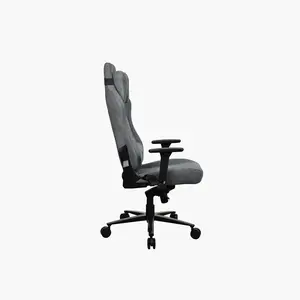 Arozzi Vernazza SFB Soft Fabric Gaming Chair Ash Grey Edition, Premium Ergonomic Racing Style Design, Soft Fabric Upholstery, Adjustable Comfort Support Gaming and Office Chair
