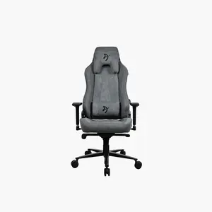 Arozzi Vernazza SFB Soft Fabric Gaming Chair Ash Grey Edition, Premium Ergonomic Racing Style Design, Soft Fabric Upholstery, Adjustable Comfort Support Gaming and Office Chair