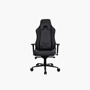 Arozzi Vernazza SFB Soft Fabric Gaming Chair Pure Black Edition, Premium Ergonomic Racing Style Design, Soft Fabric Upholstery, Adjustable Comfort Support Gaming and Office Chair