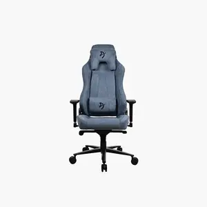 Arozzi Vernazza SFB Soft Fabric Gaming Chair Blue Edition, Premium Ergonomic Racing Style Design, Soft Fabric Upholstery, Adjustable Comfort Support Gaming and Office Chair