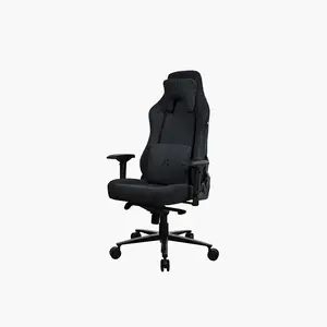 Arozzi Vernazza Supersoft Fabric Gaming Chair Pure Black Edition, Premium Ergonomic Design, Supersoft Fabric Upholstery, High-Comfort Gaming and Office Seating Solution