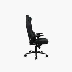 Arozzi Vernazza Supersoft Fabric Gaming Chair Pure Black Edition, Premium Ergonomic Design, Supersoft Fabric Upholstery, High-Comfort Gaming and Office Seating Solution
