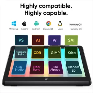 XP-Pen Artist 22 Plus Drawing Monitor, 21.5-Inch Full HD Creative Display, Battery-Free Stylus Support, Professional Pen Display Monitor for Digital Art, Illustration and Content Creation