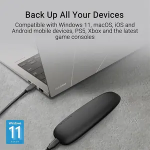 ASUS Cobble SSD Enclosure M.2 NVMe & SATA External SSD Case, USB 3.2 Gen 2 Type-C, 10Gbps Transfer Speed, IP55 Protection, Tool-Free Installation