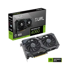 ASUS Dual GeForce RTX 4060 8GB GDDR6 Graphics Card, Axial-Tech Fans, 2.5-Slot Design, PCIe 4.0, HDMI 2.1a, DisplayPort 1.4a
