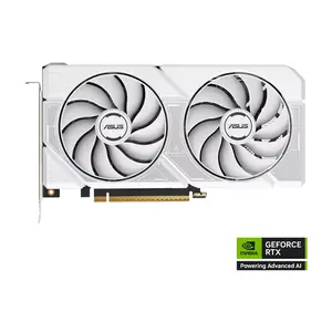 ASUS DUAL GeForce RTX 5060 White OC Edition 8GB GDDR7 Graphics Card, 2565MHz Boost Clock, NVIDIA Blackwell Architecture, 8GB GDDR7 Memory, Dual Fan Cooling Design, PCIe 5.0 Interface, Factory Overclocked White Edition Gaming GPU