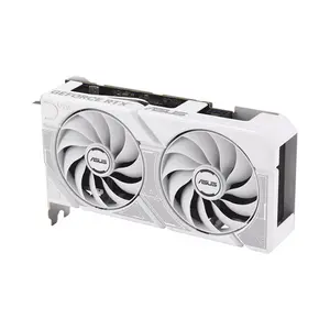 ASUS DUAL GeForce RTX 5060 White OC Edition 8GB GDDR7 Graphics Card, 2565MHz Boost Clock, NVIDIA Blackwell Architecture, 8GB GDDR7 Memory, Dual Fan Cooling Design, PCIe 5.0 Interface, Factory Overclocked White Edition Gaming GPU