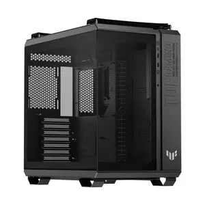 ASUS GT502 Horizon TUF Gaming Case Black ATX Mid Tower Gaming Chassis, Dual-Chamber Panoramic Tempered Glass Design, 360mm Radiator Support, 400mm GPU Clearance