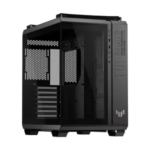ASUS GT502 Horizon TUF Gaming Case Black ATX Mid Tower Gaming Chassis, Dual-Chamber Panoramic Tempered Glass Design, 360mm Radiator Support, 400mm GPU Clearance