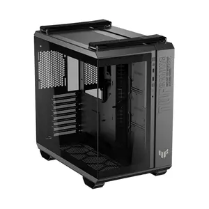 ASUS GT502 Horizon TUF Gaming Case Black ATX Mid Tower Gaming Chassis, Dual-Chamber Panoramic Tempered Glass Design, 360mm Radiator Support, 400mm GPU Clearance