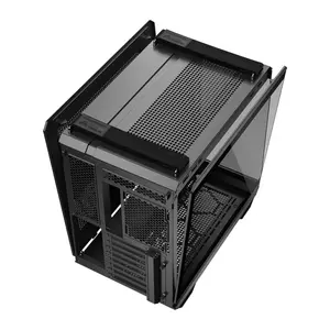 ASUS GT502 Horizon TUF Gaming Case Black ATX Mid Tower Gaming Chassis, Dual-Chamber Panoramic Tempered Glass Design, 360mm Radiator Support, 400mm GPU Clearance
