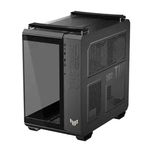 ASUS GT502 Horizon TUF Gaming Case Black ATX Mid Tower Gaming Chassis, Dual-Chamber Panoramic Tempered Glass Design, 360mm Radiator Support, 400mm GPU Clearance