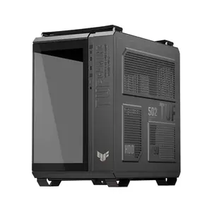 ASUS GT502 Horizon TUF Gaming Case Black ATX Mid Tower Gaming Chassis, Dual-Chamber Panoramic Tempered Glass Design, 360mm Radiator Support, 400mm GPU Clearance