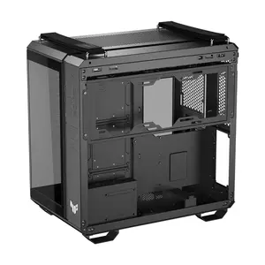 ASUS GT502 Horizon TUF Gaming Case Black ATX Mid Tower Gaming Chassis, Dual-Chamber Panoramic Tempered Glass Design, 360mm Radiator Support, 400mm GPU Clearance