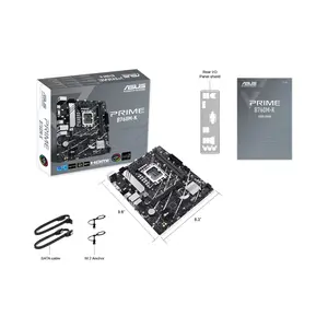 ASUS PRIME B760M-K Micro-ATX Motherboard, Intel B760 Chipset, LGA1700 Socket, DDR5 Memory Support, PCIe 4.0 Expansion, M.2 NVMe Storage Support, Essential Performance Desktop Motherboard