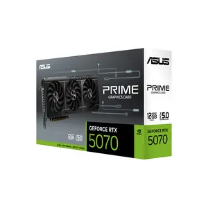 ASUS Prime GeForce RTX 5070 12GB GDDR7 Graphics Card, PCIe 5.0 Interface, 2.5-Slot Cooling Design, HDMI 2.1b and DisplayPort 2.1b Connectivity, High-Performance Gaming and AI Graphics GPU