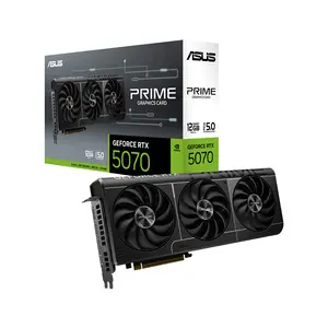 ASUS Prime GeForce RTX 5070 12GB GDDR7 Graphics Card, PCIe 5.0 Interface, 2.5-Slot Cooling Design, HDMI 2.1b and DisplayPort 2.1b Connectivity, High-Performance Gaming and AI Graphics GPU