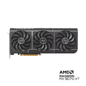 ASUS Prime Radeon RX 9070 XT OC Edition 16GB GDDR6 Graphics Card, 3030MHz Boost Clock, RDNA 4 Architecture, 16GB GDDR6 Memory, Triple Fan Cooling Design, PCIe 5.0 Interface, Factory Overclocked Performance Gaming GPU