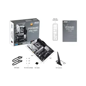ASUS PRIME Z790-P WIFI CSM ATX Motherboard, Intel Z790 Chipset, LGA1700 Socket, DDR5 Memory Support, PCIe 5.0 Graphics Support, WiFi Connectivity, ASUS Corporate Stable Model Performance Motherboard