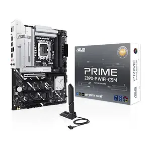 ASUS PRIME Z890-P WIFI CSM ATX Motherboard, Intel Z890 Chipset, LGA1851 Socket, DDR5 Memory Support, PCIe 5.0 Graphics and Storage Support, WiFi 7 Connectivity, ASUS Corporate Stable Model Business Motherboard