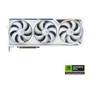 ASUS ROG Astral GeForce RTX 5080 White OC Edition 16GB GDDR7 Graphics Card, 2790MHz Boost Clock, NVIDIA Blackwell Architecture, 16GB GDDR7 Memory, Quad Fan Cooling System, PCIe 5.0 Interface, Factory Overclocked Premium White Gaming GPU