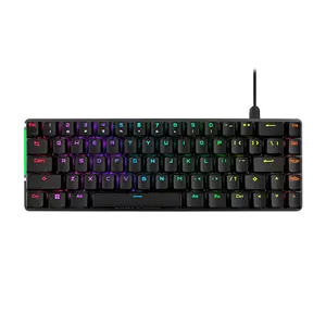 ASUS ROG Falchion Ace M602 RGB Mechanical Gaming Keyboard, ROG NX Red Switches, 65% Compact Layout, Interactive Touch Panel, ABS Keycaps