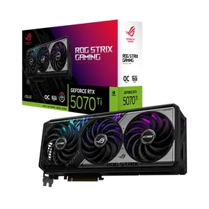 ASUS ROG Strix GeForce RTX 5070 Ti OC Edition 16GB GDDR7 Graphics Card, PCIe 5.0, 3.2-Slot Design, Aura Sync, HDMI 2.1b, DisplayPort 2.1b