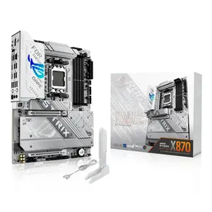 ASUS ROG STRIX X870-A GAMING WIFI ATX Motherboard, AMD X870 Chipset, AM5 Socket, DDR5 Memory Support, PCIe 5.0 Expansion, WiFi 7 Connectivity, USB4 Ports, White Edition Gaming Motherboard