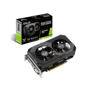 ASUS TUF Gaming GeForce GTX 1660 O6G Graphics Card, 6GB GDDR5 Memory, 1845MHz Boost Clock, Factory Overclocked Performance, TUF Dual Fan Cooling System, NVIDIA Turing Gaming GPU