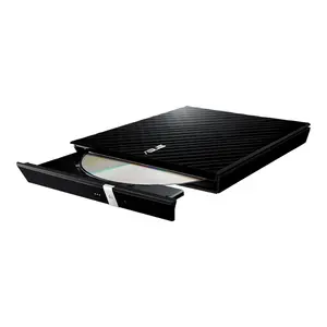 ASUS SDRW-08D2S-U LITE External Slim DVD Writer, 8X DVD Write Speed, USB 2.0 Type-A, M-DISC Support, Portable Optical Drive