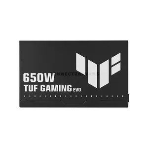 ASUS TUF Gaming 650W Bronze EVO Power Supply, ATX 3.1, 80 PLUS Bronze Efficiency, Active PFC, 650W +12V Output, PCIe 6+2-Pin Connectors, 140mm Compact ATX PSU, TUF-GAMING-650B-EVO