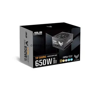 ASUS TUF Gaming 650W Gold EVO Power Supply, ATX 3.1, PCIe 5.1, 80 PLUS Gold, Cybenetics Platinum 230V, 135mm Dual-Ball Bearing Fan, 12V-2x6 16-Pin Connector, Active PFC, Premium Embossed Cables