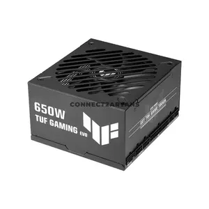 ASUS TUF Gaming 650W Gold EVO Power Supply, ATX 3.1, PCIe 5.1, 80 PLUS Gold, Cybenetics Platinum 230V, 135mm Dual-Ball Bearing Fan, 12V-2x6 16-Pin Connector, Active PFC, Premium Embossed Cables