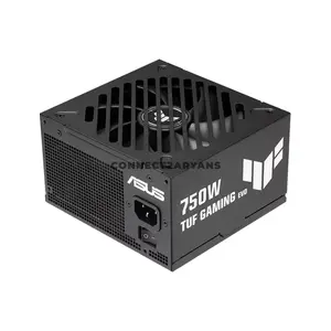 ASUS TUF Gaming 750W Gold EVO Power Supply, ATX 3.1, PCIe 5.1, 80 PLUS Gold + Cybenetics Gold, Fully Modular, 16-Pin PCIe Cable, 135mm Dual Ball Bearing Fan, Military-Grade Capacitors, Protective PCB Coating