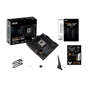 ASUS TUF GAMING B650M-E WIFI Micro-ATX Motherboard, AMD B650 Chipset, AM5 Socket, DDR5 Memory Support, PCIe 4.0 Expansion, WiFi Connectivity, Military-Grade Components Compact Gaming Motherboard