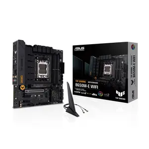 ASUS TUF GAMING B650M-E WIFI Micro-ATX Motherboard, AMD B650 Chipset, AM5 Socket, DDR5 Memory Support, PCIe 4.0 Expansion, WiFi Connectivity, Military-Grade Components Compact Gaming Motherboard