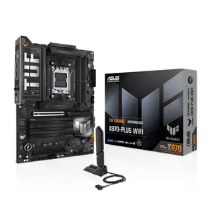 ASUS TUF GAMING X870-PLUS WIFI ATX Motherboard, AMD X870 Chipset, AM5 Socket, DDR5 Memory Support, PCIe 5.0 Graphics and Storage Support, WiFi 7 Connectivity, Military-Grade Components Gaming Motherboard