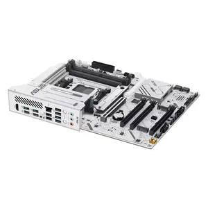 ASUS X870 MAX GAMING WIFI7 W ATX Motherboard, AMD X870 Chipset, AM5 Socket, DDR5 Memory Support, PCIe 5.0 Expansion, WiFi 7 Connectivity, White Edition High-Performance Gaming Motherboard