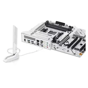 ASUS X870 MAX GAMING WIFI7 W ATX Motherboard, AMD X870 Chipset, AM5 Socket, DDR5 Memory Support, PCIe 5.0 Expansion, WiFi 7 Connectivity, White Edition High-Performance Gaming Motherboard