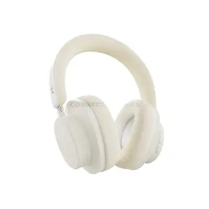 Attack Shark G500 Off White Wireless Gaming Headset, 40mm Drivers, Hybrid Active Noise Cancelling, Bluetooth 5.3 & 3.5mm Wired Dual-Mode Connectivity, 360 Reality Audio, Hi-Res Wireless, Omnidirectional Microphone & 210g Ultra-Light Design