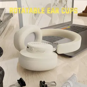 Attack Shark G500 Off White Wireless Gaming Headset, 40mm Drivers, Hybrid Active Noise Cancelling, Bluetooth 5.3 & 3.5mm Wired Dual-Mode Connectivity, 360 Reality Audio, Hi-Res Wireless, Omnidirectional Microphone & 210g Ultra-Light Design