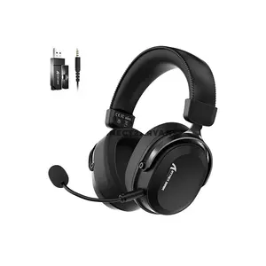 Attack Shark L30 PRO Black Wireless Gaming Headset, 50mm Drivers, Virtual 7.1 Surround Sound, 20ms Low Latency, Tri-Mode 2.4GHz Bluetooth & 3.5mm Wired, Detachable 360° AI Noise-Canceling Microphone, Aluminum Alloy Frame & 1100mAh Battery