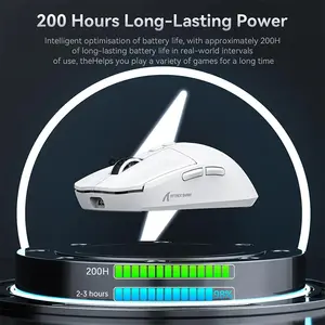 Attack Shark X6 Black Wireless Gaming Mouse with Magnetic Charging Dock, PixArt PAW3395 Sensor, 26000 DPI, 49g±3g Superlight Design, Tri-Mode Bluetooth 5.2 2.4GHz & USB-C Wired, 1000Hz Polling Rate, 650 IPS, 50G Acceleration & 80 Million Clicks