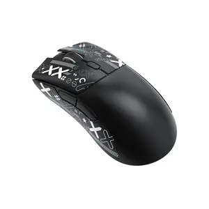 ATTACK SHARK R1 Wireless Gaming Mouse, Black Edition, Lightweight Ergonomic Design with High Precision Optical Sensor