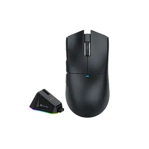 ATTACK SHARK X11 Wireless Gaming Mouse with Charging Dock Black Edition, Lightweight Design, High-Precision Optical Sensor, Wireless Competitive Gaming Mouse