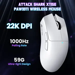 ATTACK SHARK X11SE Tri-Mode Wireless Gaming Mouse Black Edition, Bluetooth 5.0, 2.4GHz Wireless and USB-C Connectivity, Lightweight High-Performance Gaming Mouse